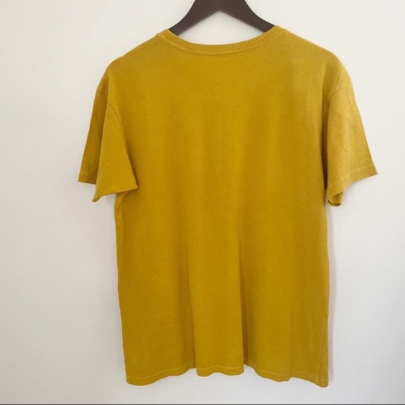 AC/DC | Tops | Nwot Acdc Yellow Distressed Glitter Band Tee | Poshmark